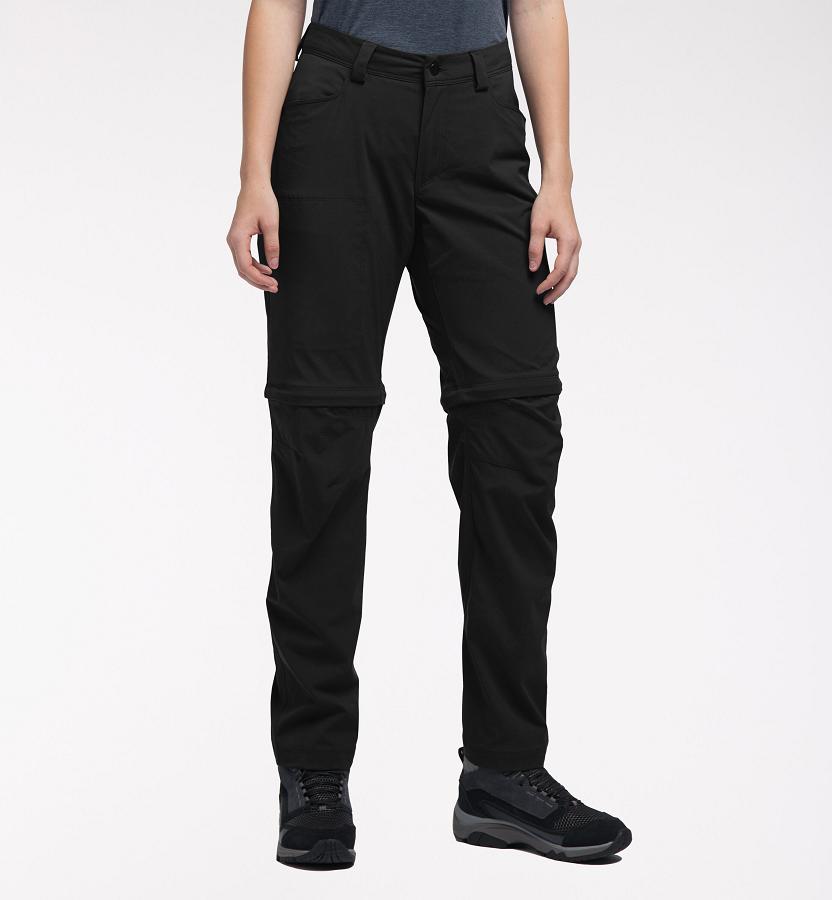 Haglöfs Womens Lite Zip Off Hiking Pants Black New Zealand 75603JBMU